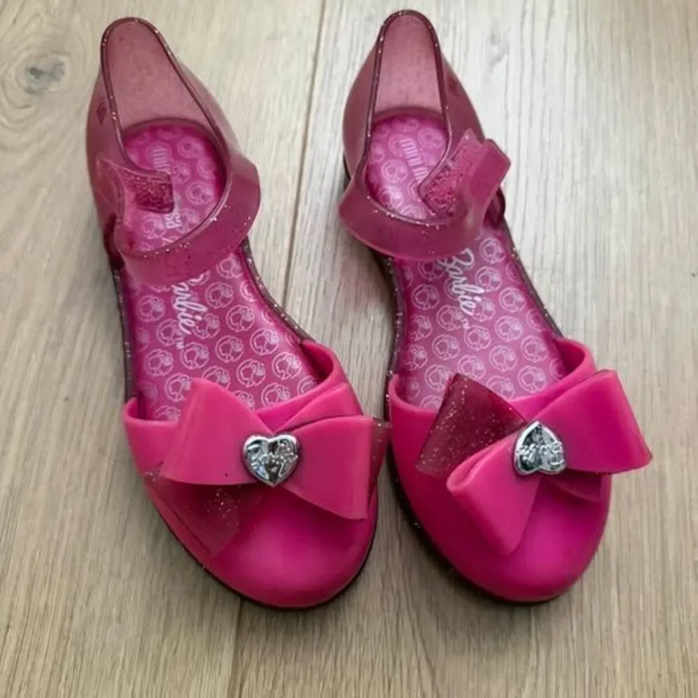 Mini Melissa x Barbie Jelly Sandals size 11 us girls
